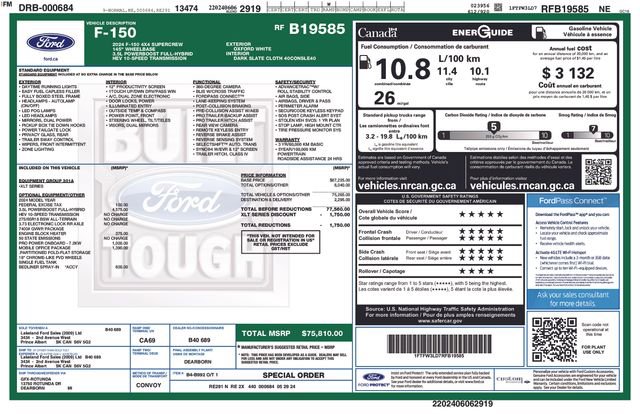 Certified 2024 Ford F150 XLT w/ Mobile Office Package AWD/4WD image 34