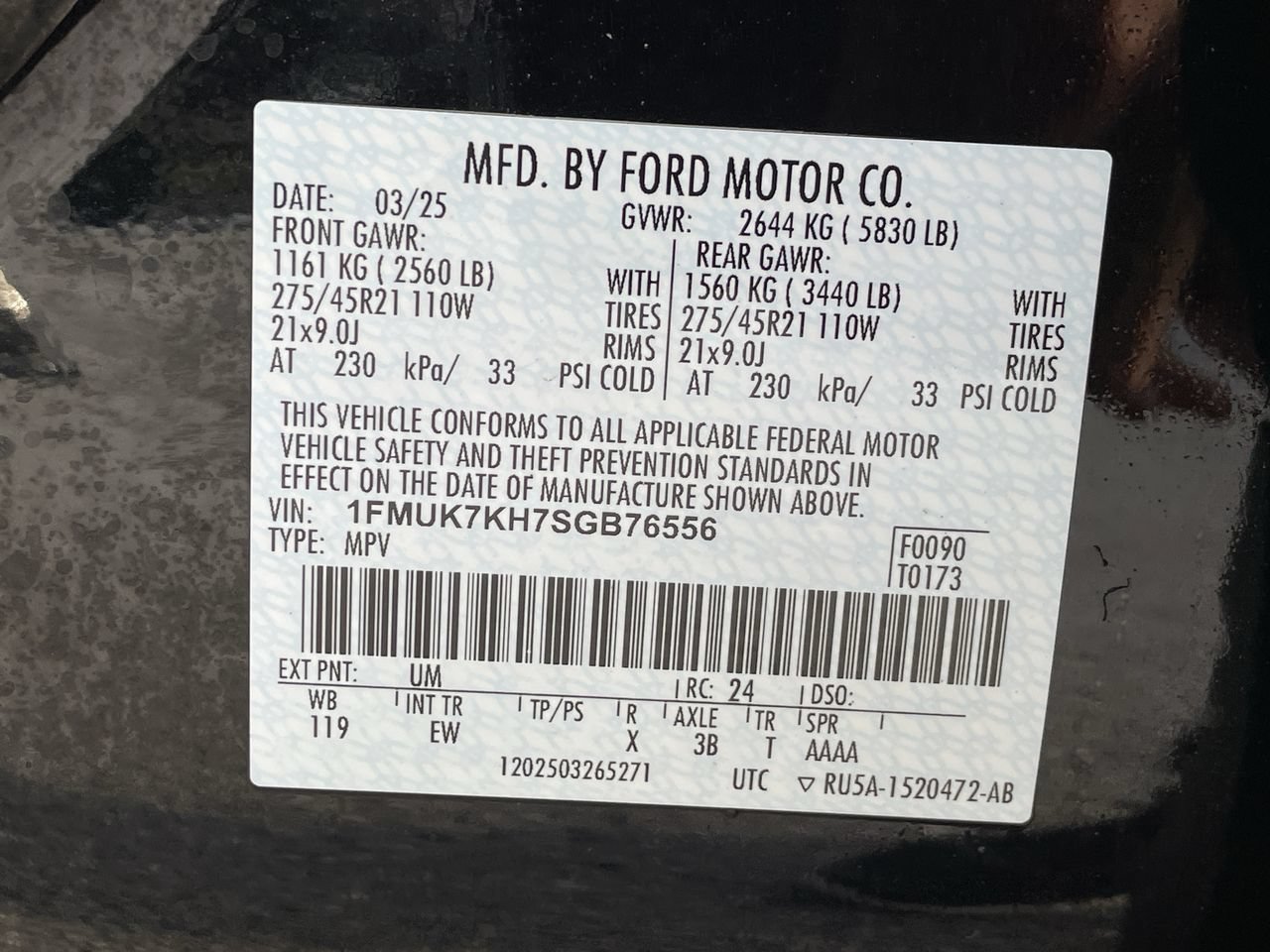 Certified 2025 Ford Explorer ST-Line w/ Premium Package RWD image 37