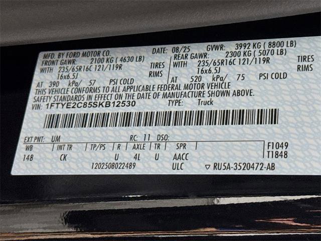 Certified 2025 Ford Transit 150 148 Medium Roof AWD w/ Load Area Protection Package image 29