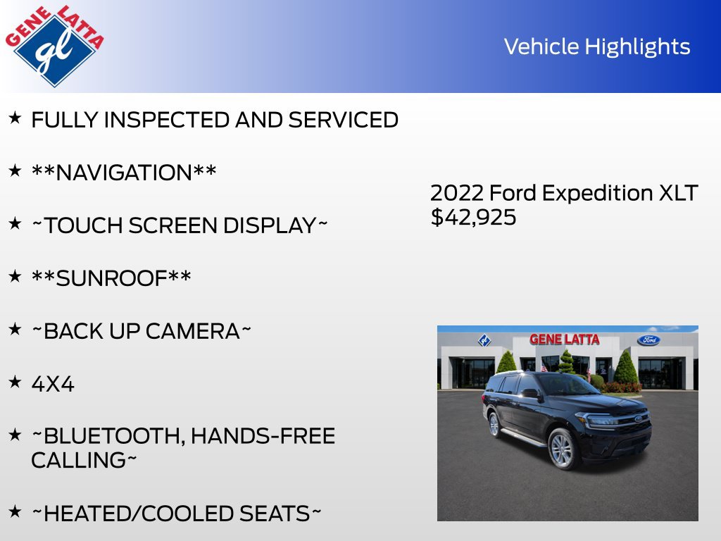 Certified 2022 Ford Expedition XLT AWD/4WD image 36