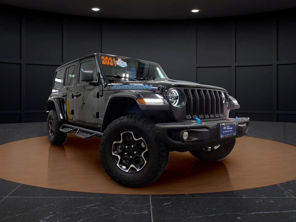 Used 2021 Jeep Wrangler Unlimited Rubicon 4xe w/ Steel Bumper Group