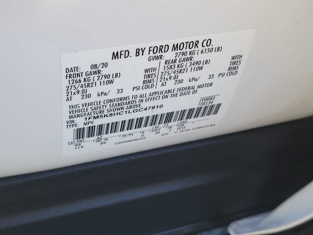 Certified 2020 Ford Explorer Platinum w/ Premium Technology Package AWD/4WD image 19