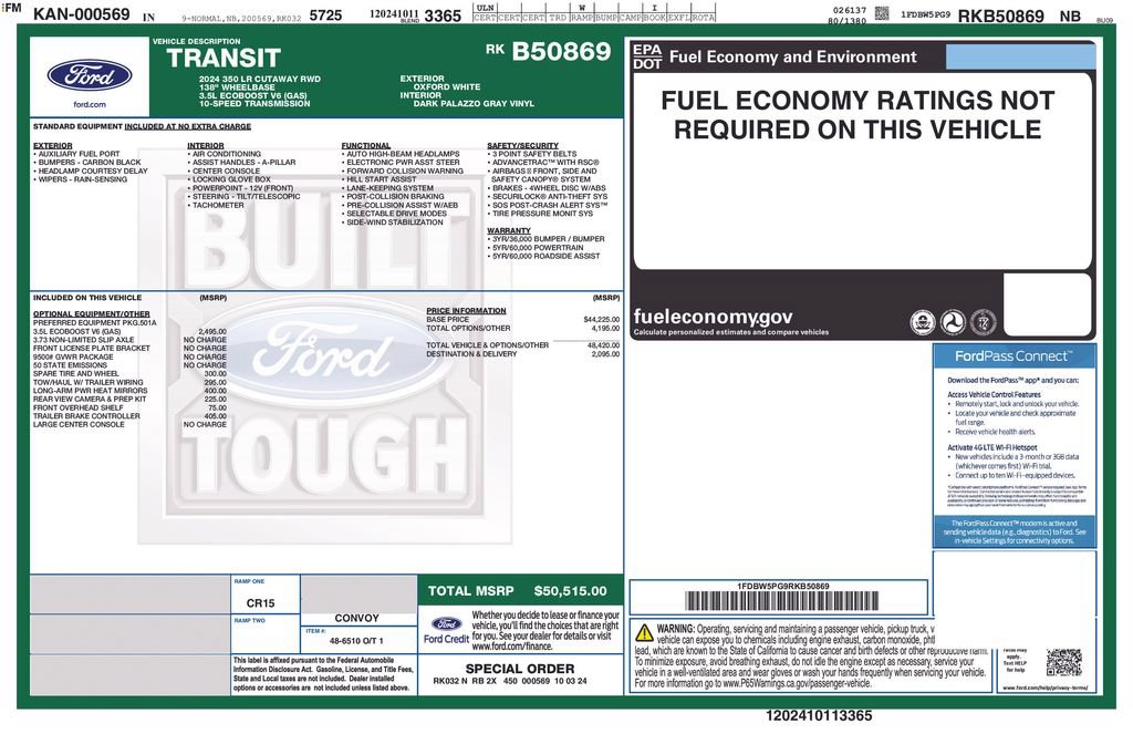 Certified 2024 Ford Transit 350 RWD image 6