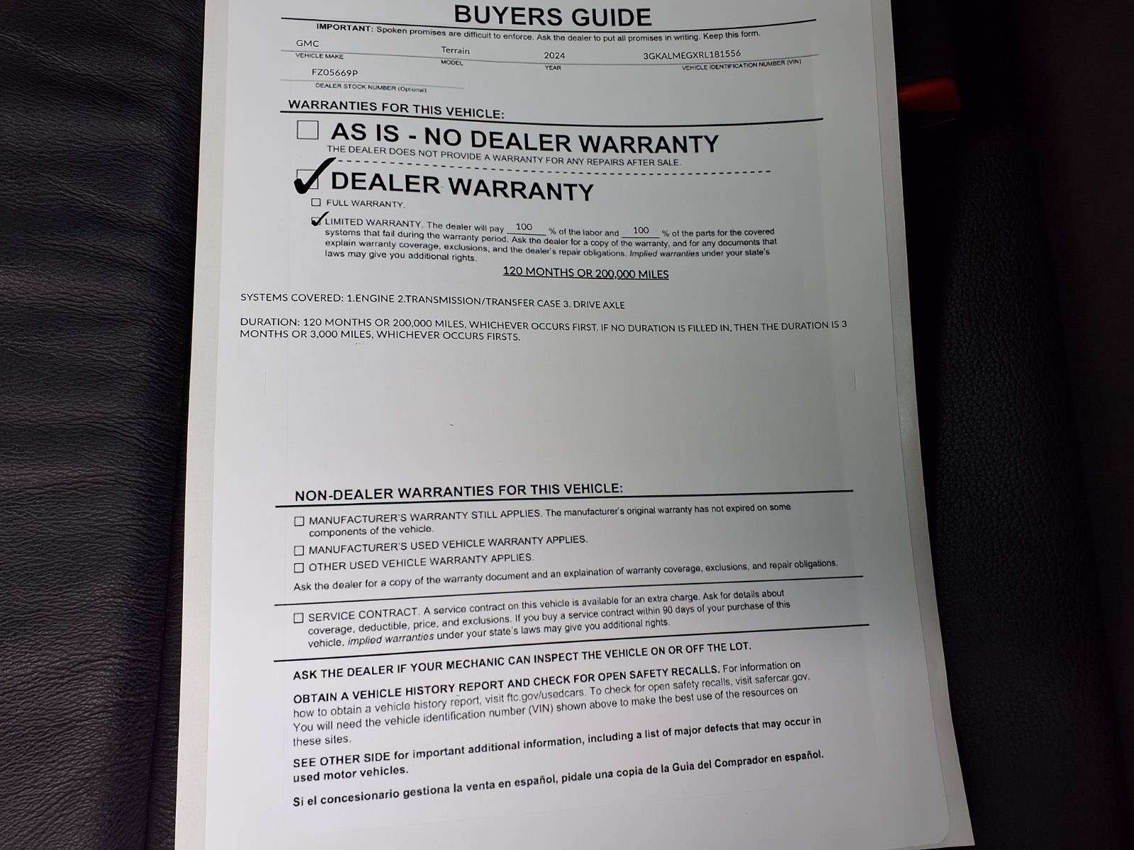 Used 2024 GMC Terrain SLE w/ Driver Convenience Package FWD image 29