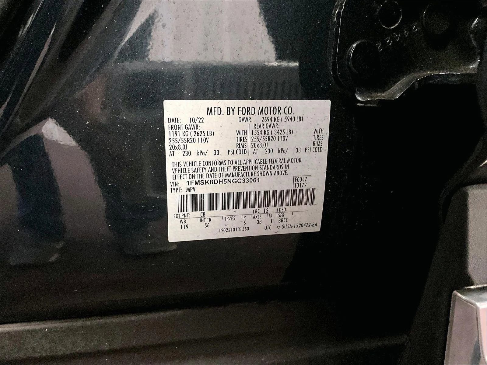 Certified 2022 Ford Explorer XLT w/ Equipment Group 202A AWD/4WD image 34