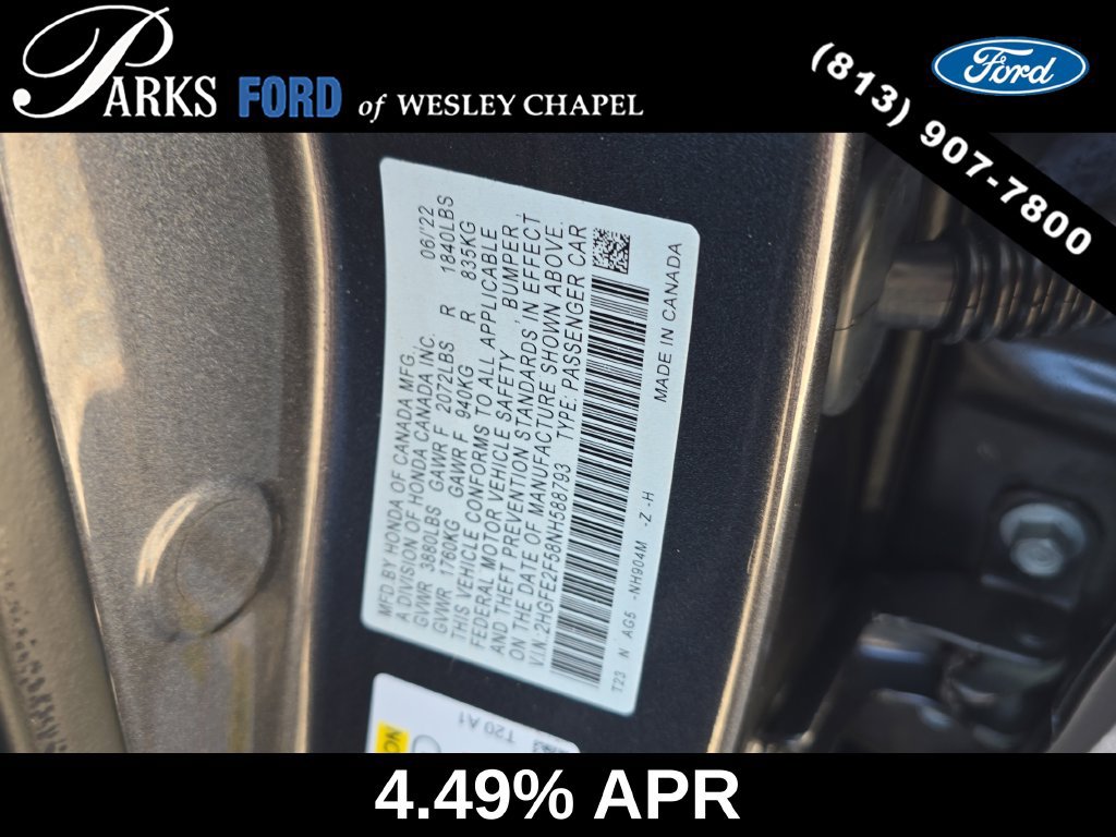 Used 2022 Honda Civic Sport image 32