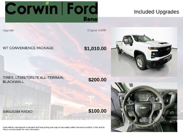 Used 2024 Chevrolet Silverado 2500 W/T w/ WT Convenience Package AWD/4WD image 3