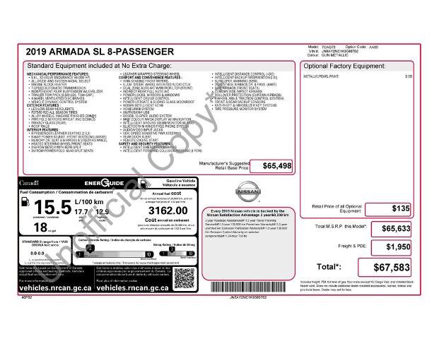 Used 2019 Nissan Armada SL AWD/4WD image 40