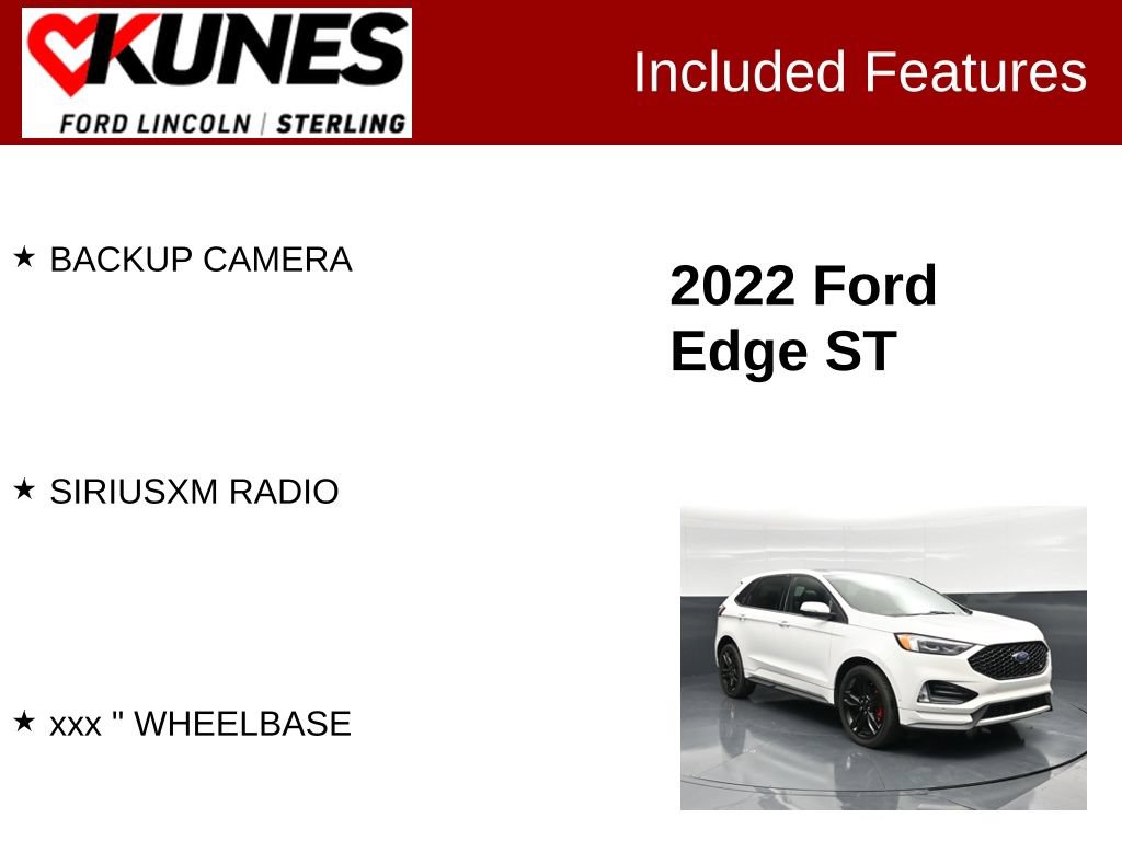 Certified 2022 Ford Edge ST w/ Equipment Group 401A AWD/4WD image 3