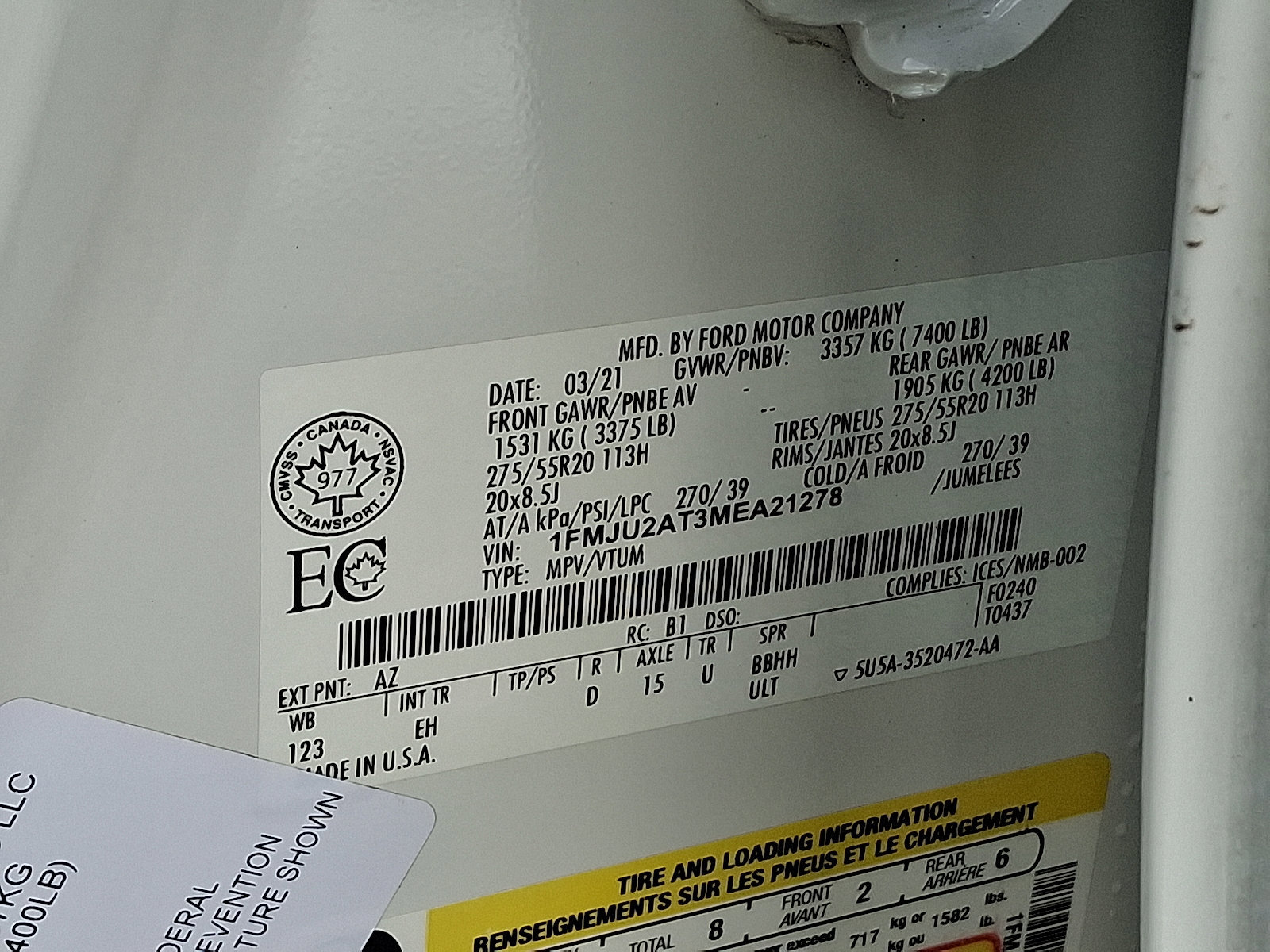 Certified 2021 Ford Expedition Limited image 27