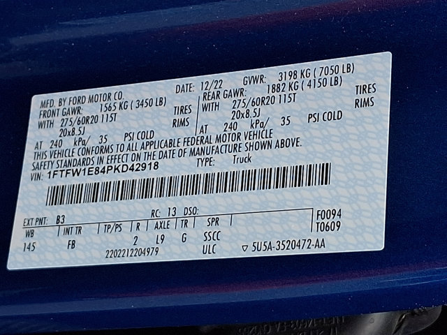 Certified 2023 Ford F150 XLT w/ Equipment Group 302A High AWD/4WD image 28