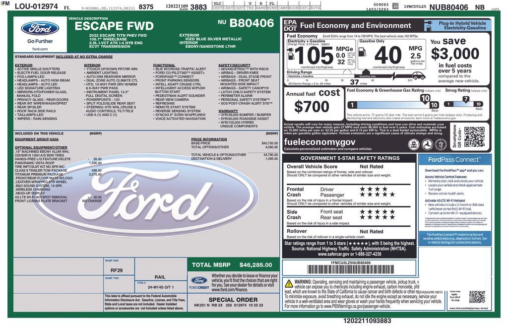 Certified 2022 Ford Escape Titanium w/ Titanium Premium Package image 4