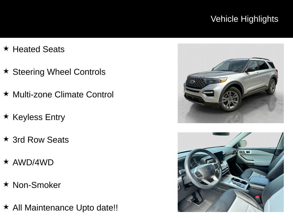 Certified 2023 Ford Explorer XLT w/ Equipment Group 202A AWD/4WD image 22