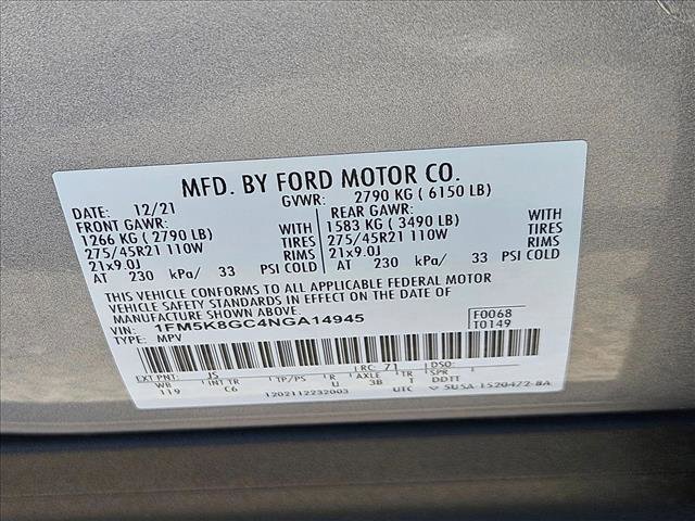 Certified 2022 Ford Explorer ST w/ Equipment Group 401A image 26