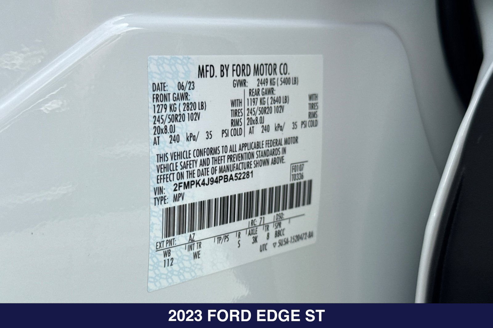 Certified 2023 Ford Edge ST-Line AWD/4WD image 30