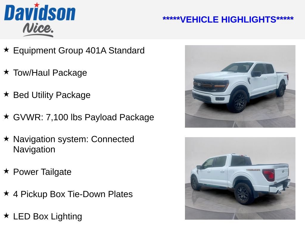 Certified 2025 Ford F150 Tremor w/ Bed Utility Package AWD/4WD image 4