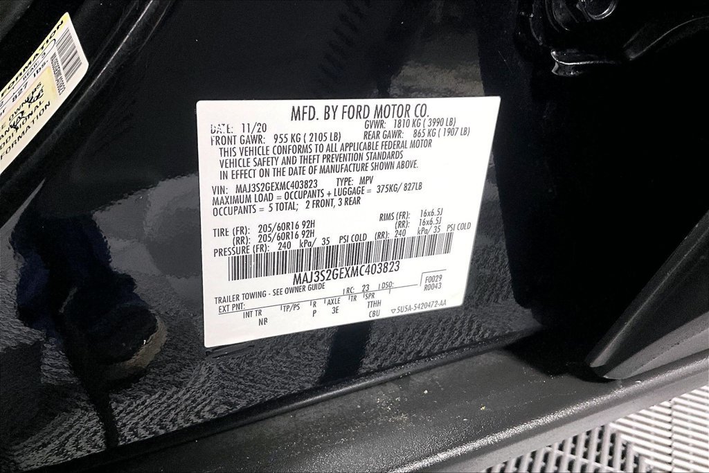 Certified 2021 Ford EcoSport SE FWD image 31
