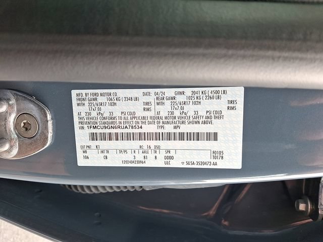 Certified 2024 Ford Escape Active AWD/4WD image 27