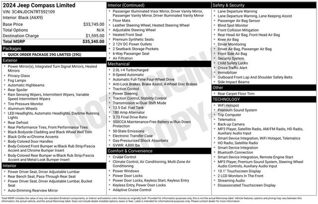 Used 2024 Jeep Compass Limited AWD/4WD image 34