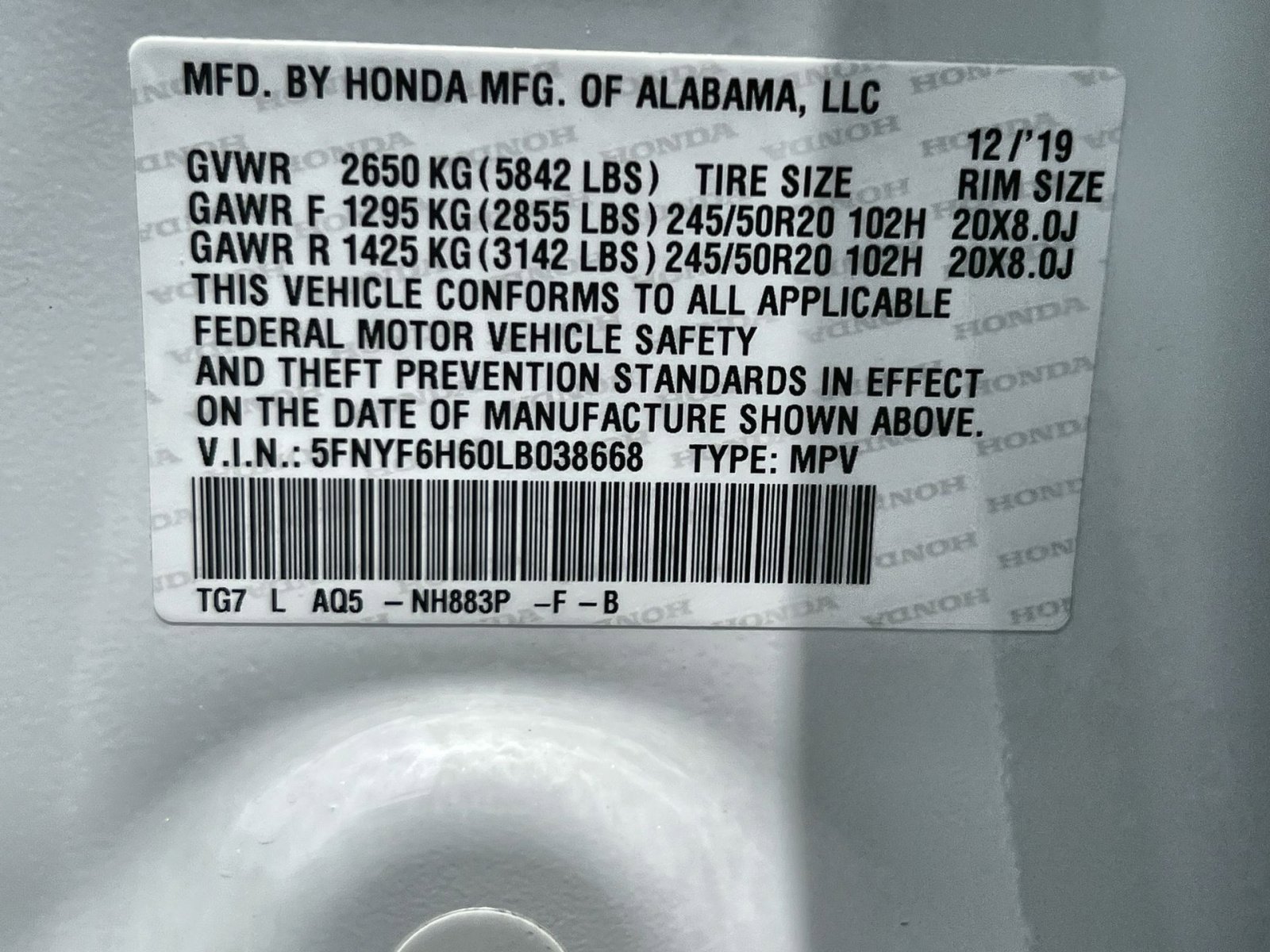 Used 2020 Honda Pilot Touring image 34