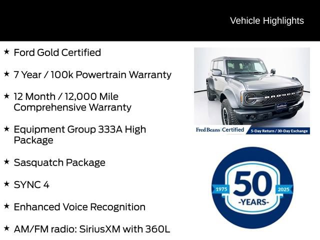 Certified 2023 Ford Bronco Badlands w/ Sasquatch Package image 10