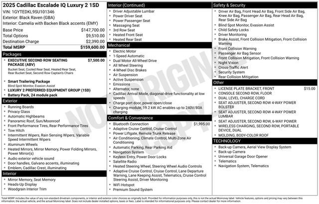Used 2025 Cadillac Escalade IQ Luxury 2 image 50