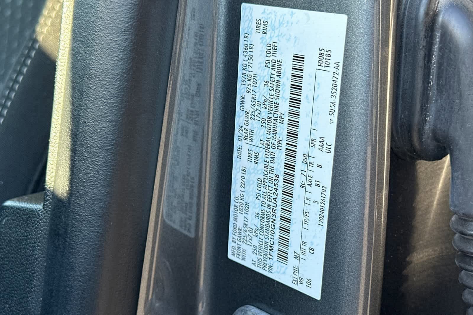 Certified 2024 Ford Escape Active image 29