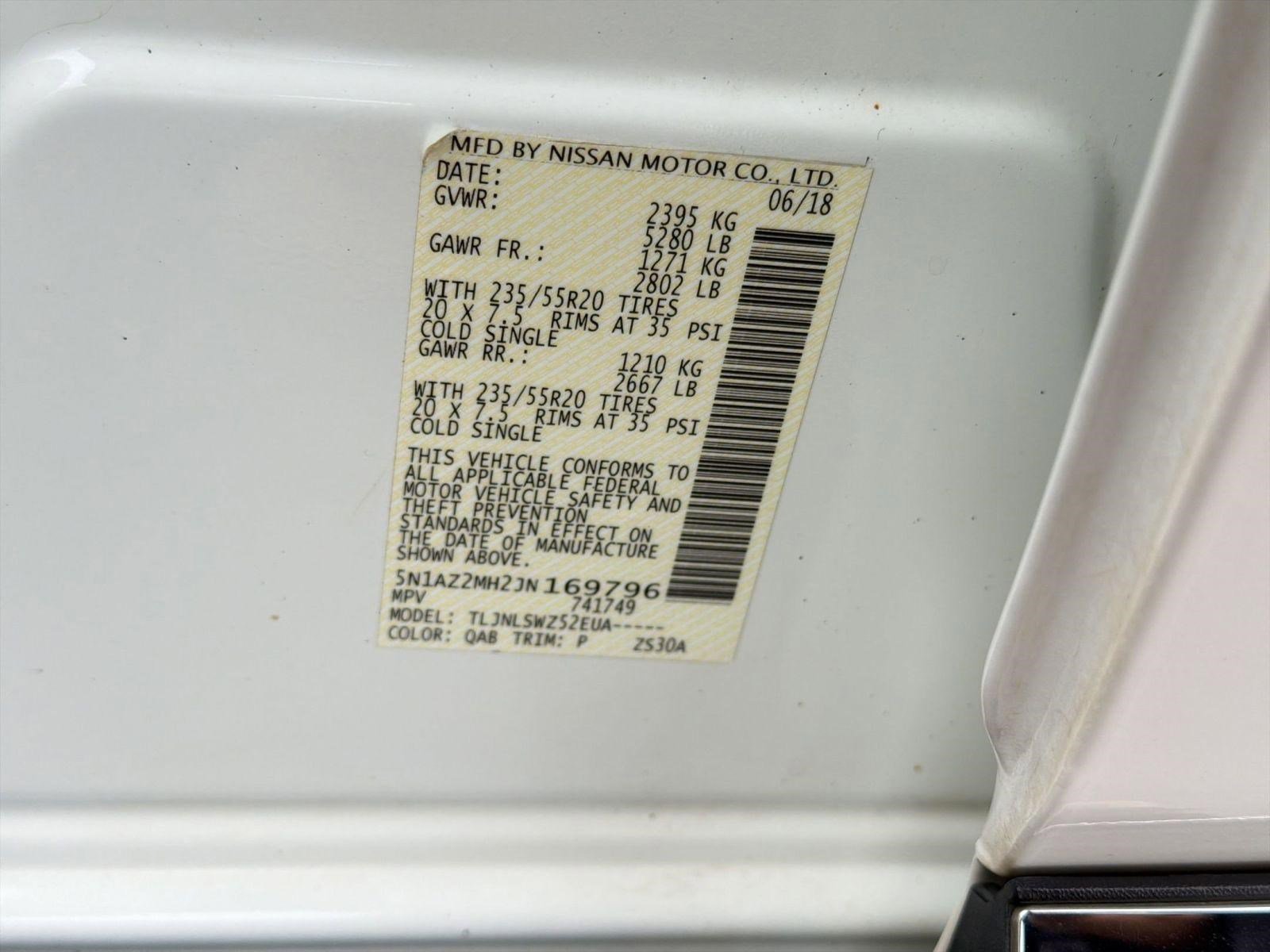 Used 2018 Nissan Murano Platinum w/ Cargo Package image 19