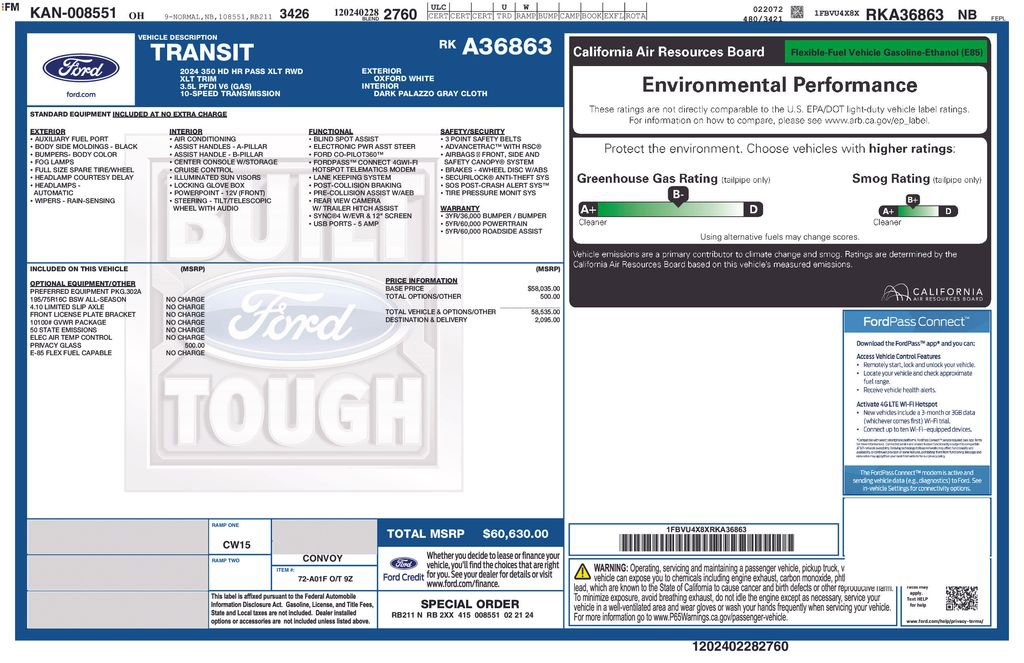 Certified 2024 Ford Transit 350 XLT image 9