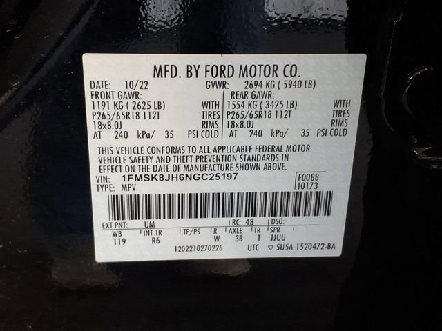 Certified 2022 Ford Explorer Timberline w/ Timberline Technology Package AWD/4WD image 39