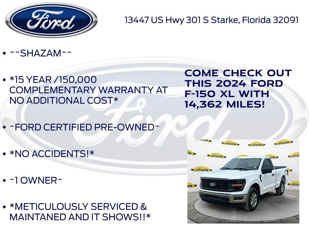 Certified 2024 Ford F150 XL w/ Equipment Group 103A High image 6