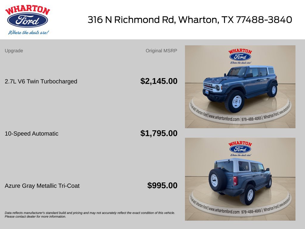 Certified 2025 Ford Bronco Heritage Edition AWD/4WD image 2