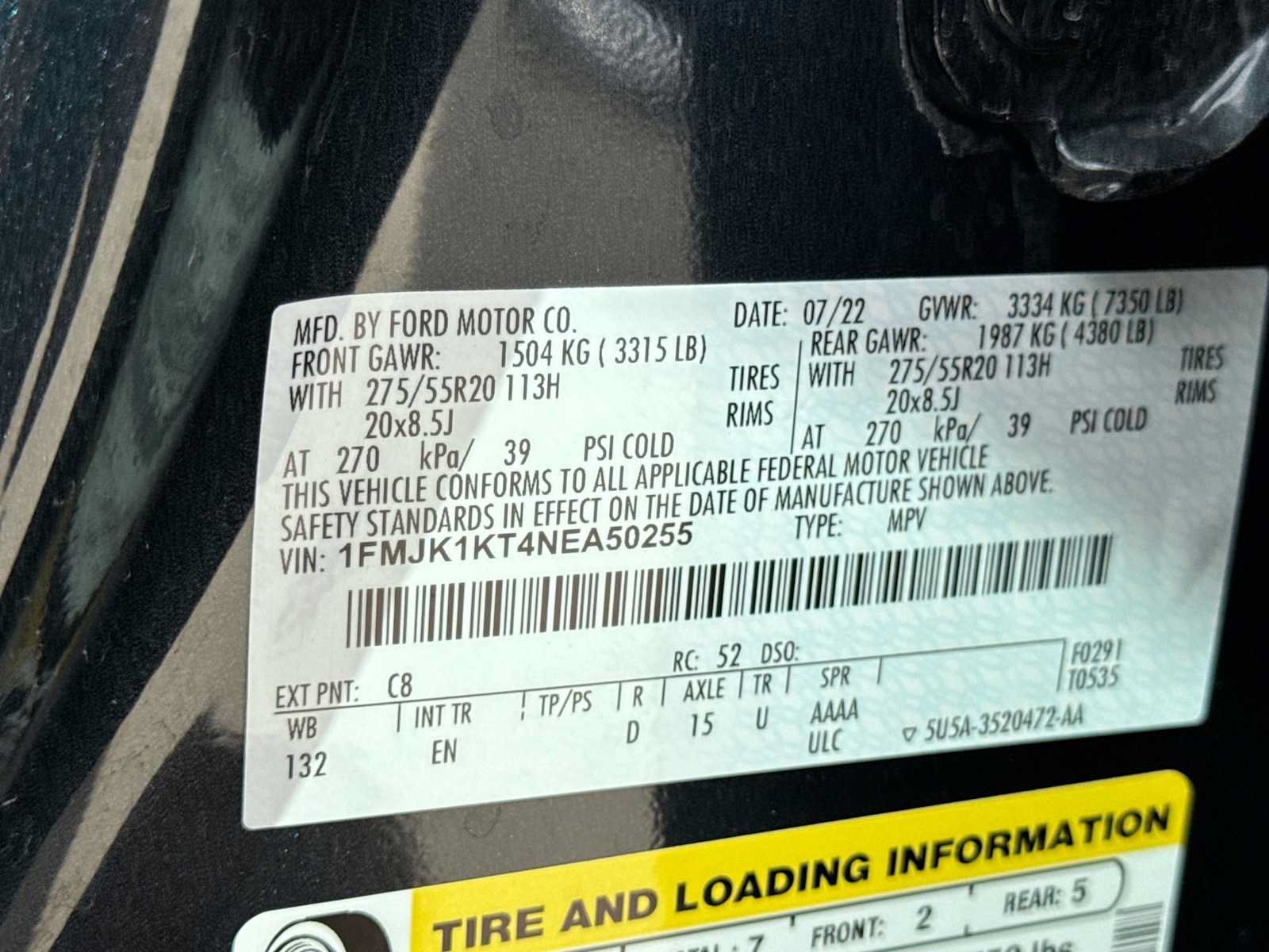 Certified 2022 Ford Expedition Max Limited RWD image 38