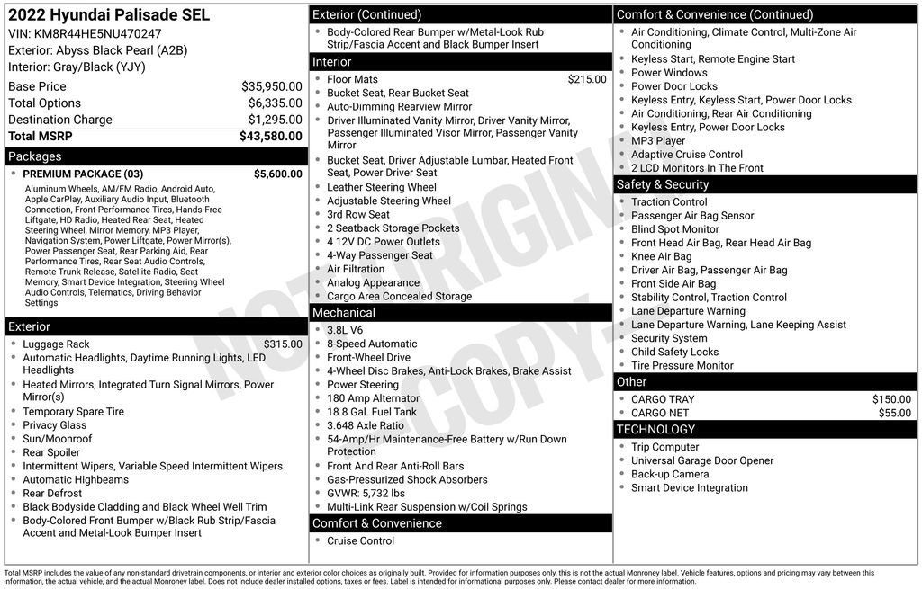 Used 2022 Hyundai Palisade SEL w/ Premium Package image 10