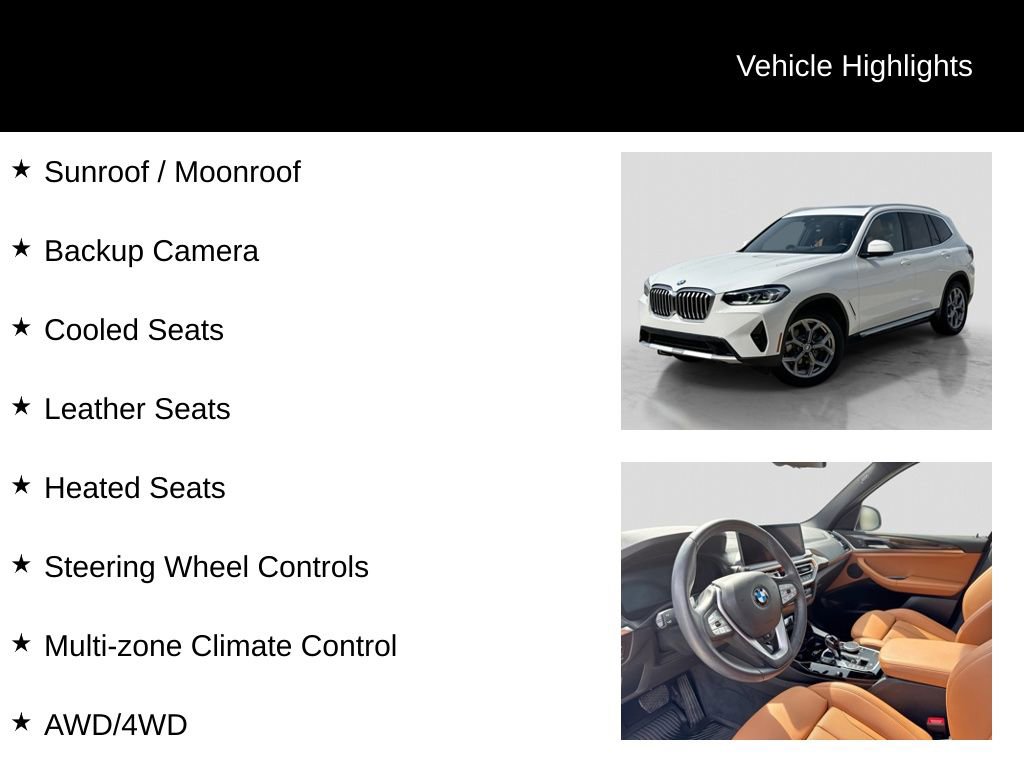 Used 2023 BMW X3 xDrive30i w/ Premium Package AWD/4WD image 11