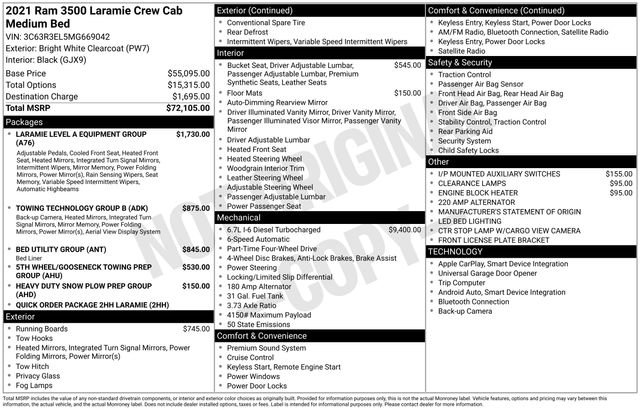 Used 2021 RAM 3500 Laramie image 10