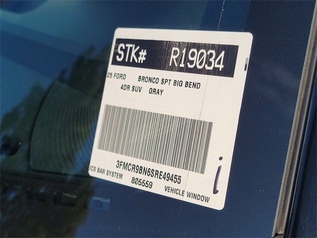 Certified 2025 Ford Bronco Sport Big Bend w/ Convenience Package image 28