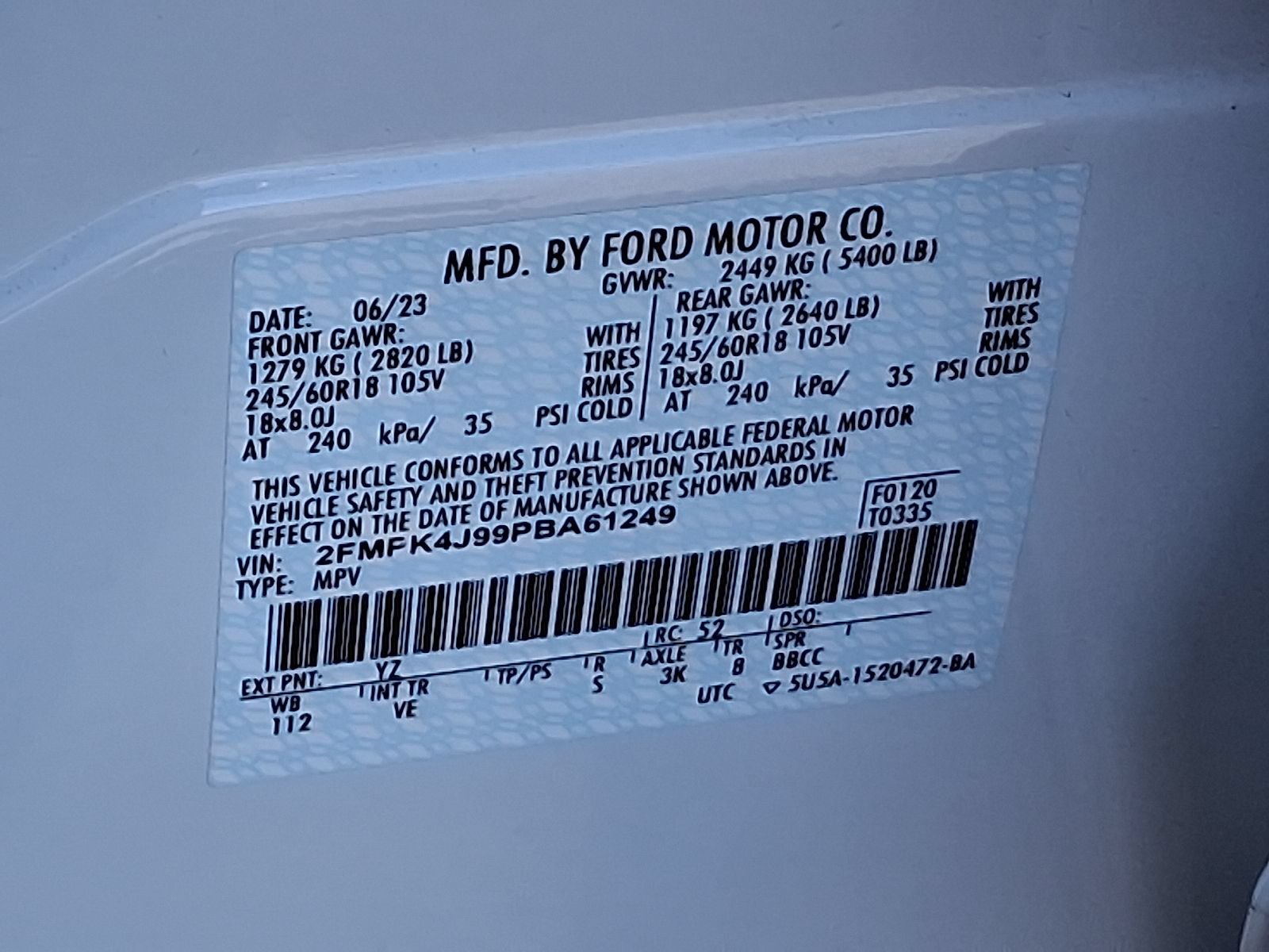 Certified 2023 Ford Edge SEL w/ Convenience Package AWD/4WD image 27