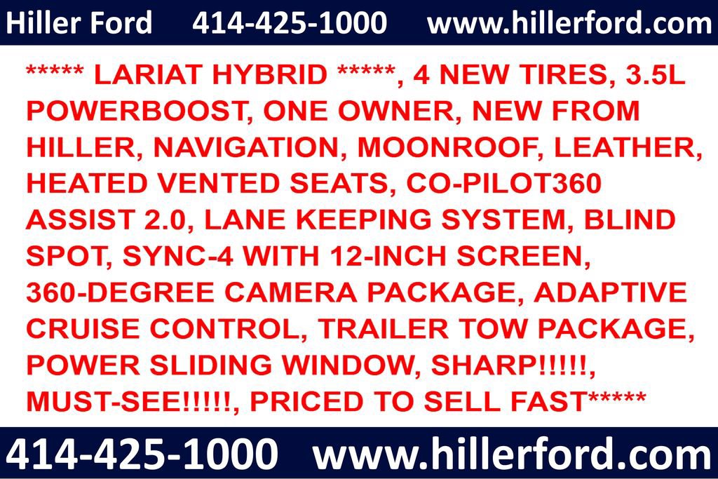 Certified 2022 Ford F150 Lariat w/ Equipment Group 502A High AWD/4WD image 2