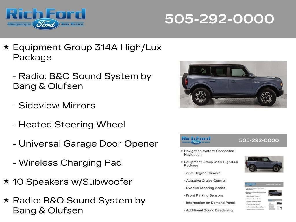 Certified 2024 Ford Bronco Outer Banks AWD/4WD image 44