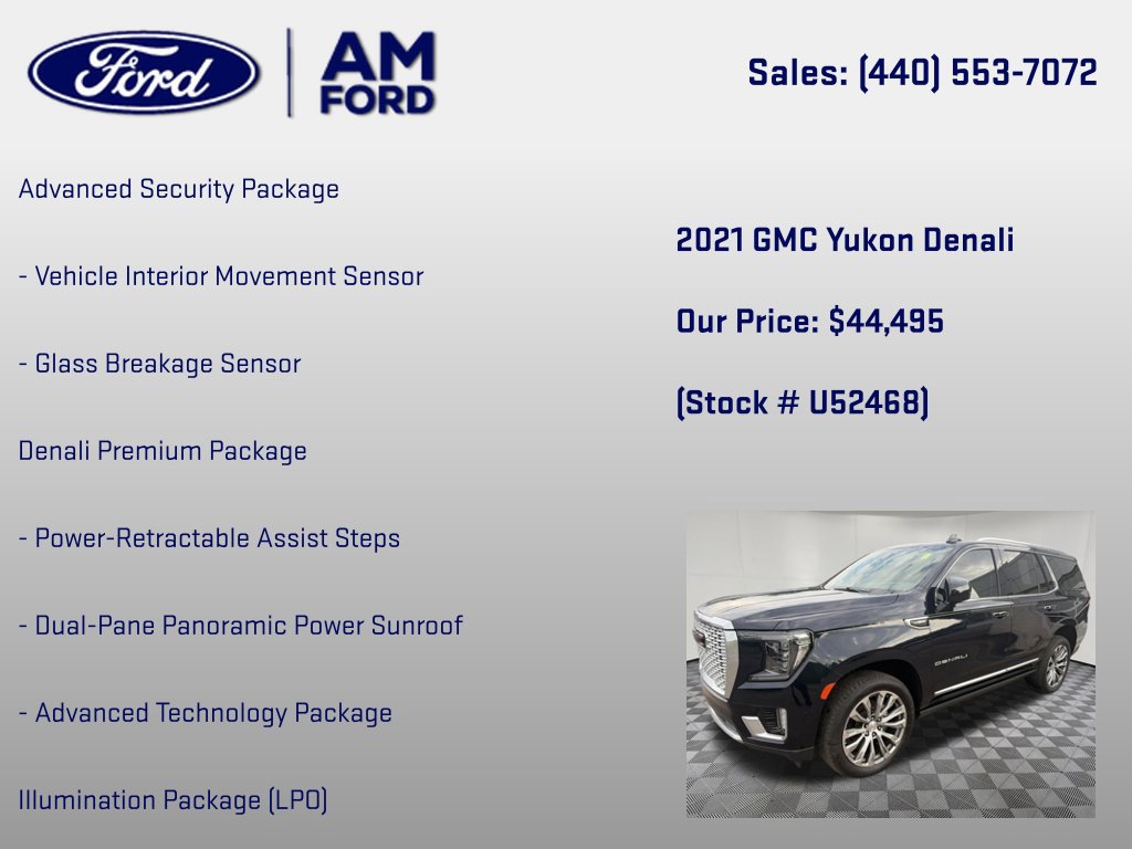 Used 2021 GMC Yukon Denali w/ Denali Premium Package AWD/4WD image 30
