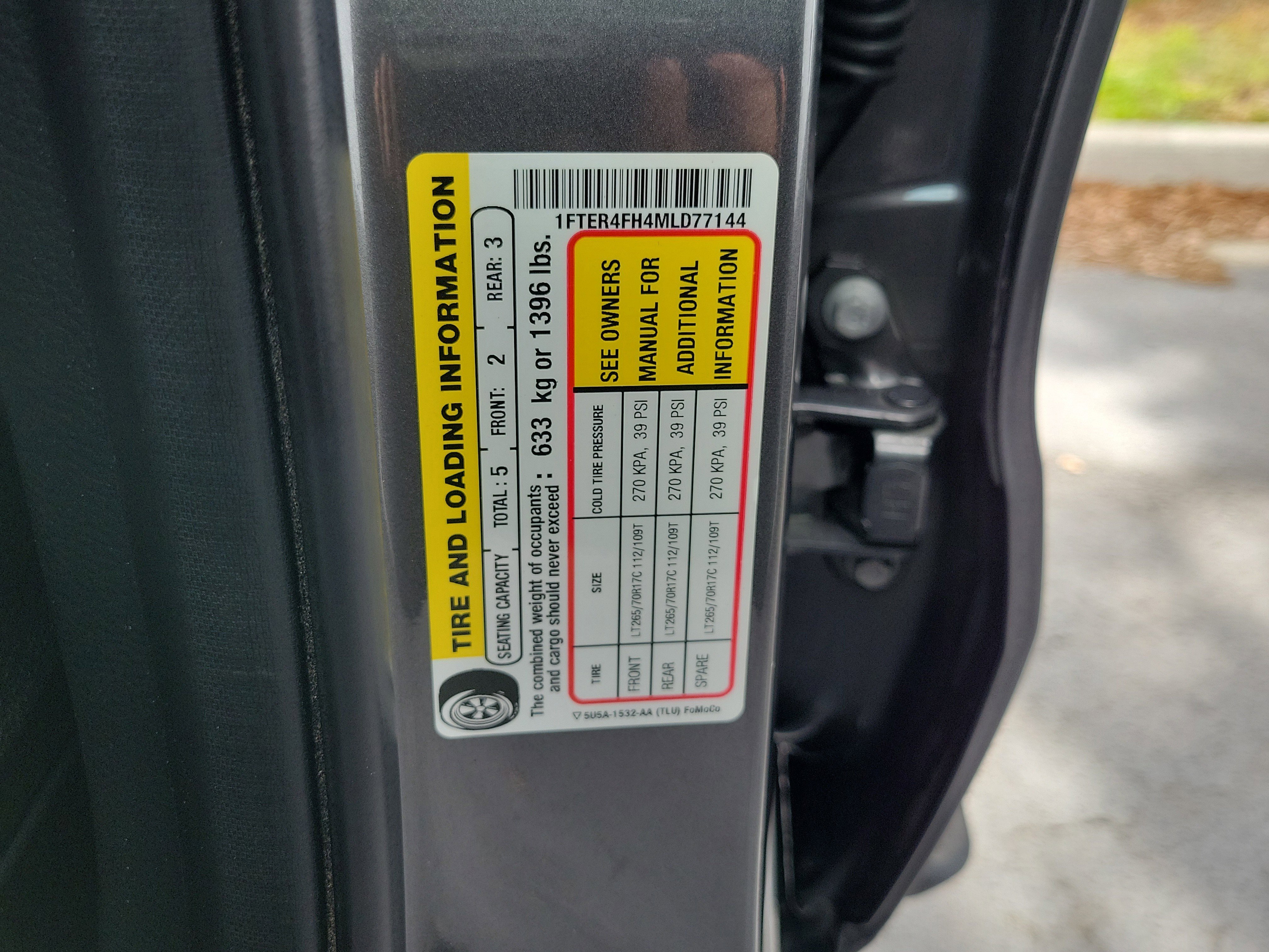 Certified 2021 Ford Ranger Lariat w/ Tremor Off-Road Package AWD/4WD image 30