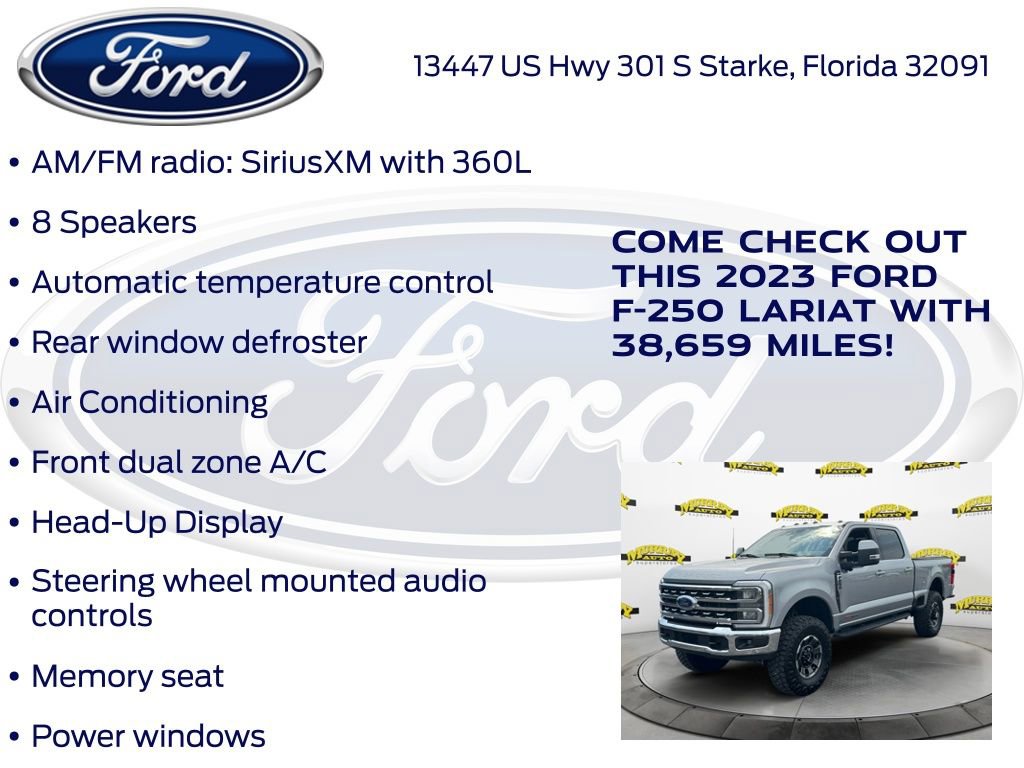 Certified 2023 Ford F250 Lariat w/ Lariat Ultimate Package AWD/4WD image 32