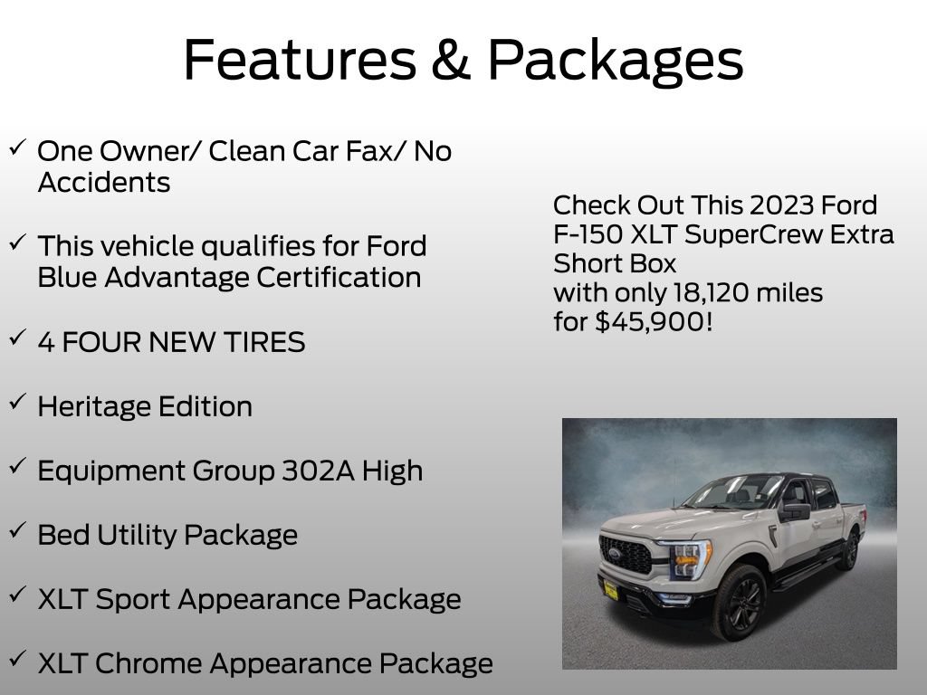 Certified 2023 Ford F150 XLT w/ Equipment Group 302A High AWD/4WD image 4