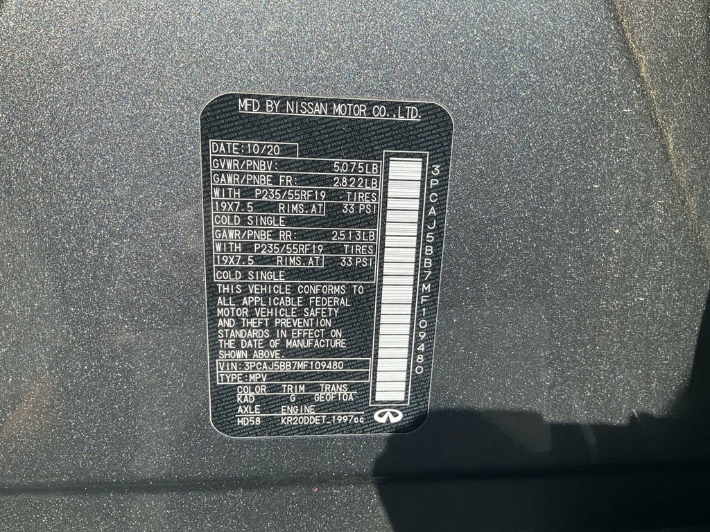 Used 2021 INFINITI QX50 Luxe image 18