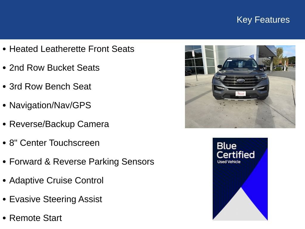 Certified 2024 Ford Explorer XLT w/ Equipment Group 202A RWD image 35