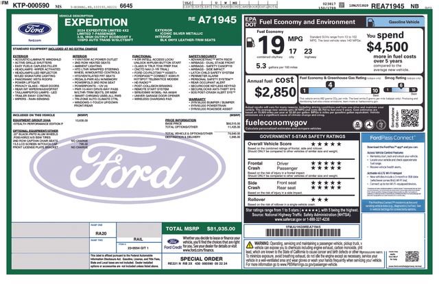 Certified 2024 Ford Expedition Limited RWD image 42