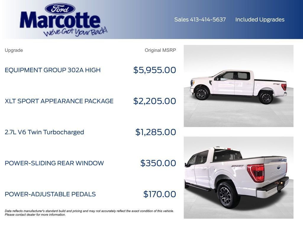 Certified 2023 Ford F150 XLT w/ Equipment Group 302A High image 8