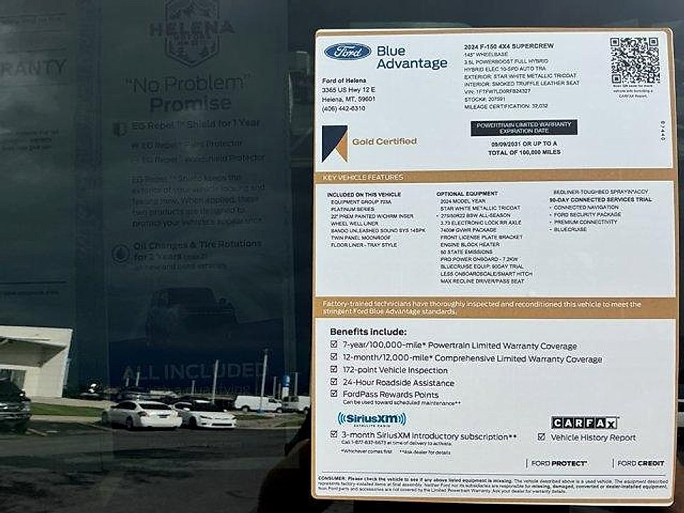 Certified 2024 Ford F150 Platinum w/ Equipment Group 703A Plus AWD/4WD image 16