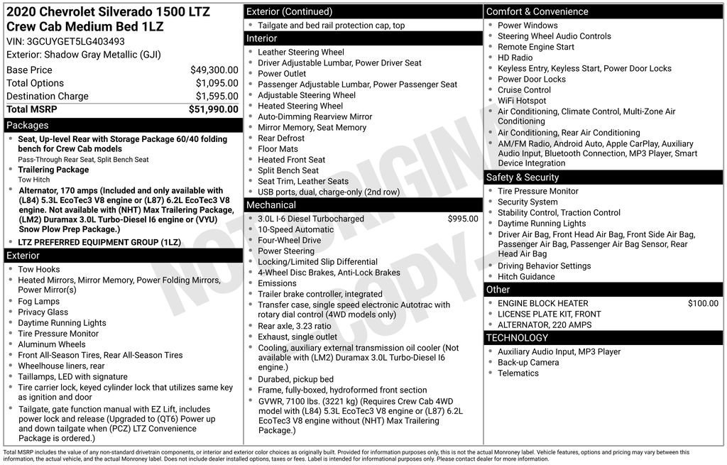 Used 2020 Chevrolet Silverado 1500 LTZ image 22